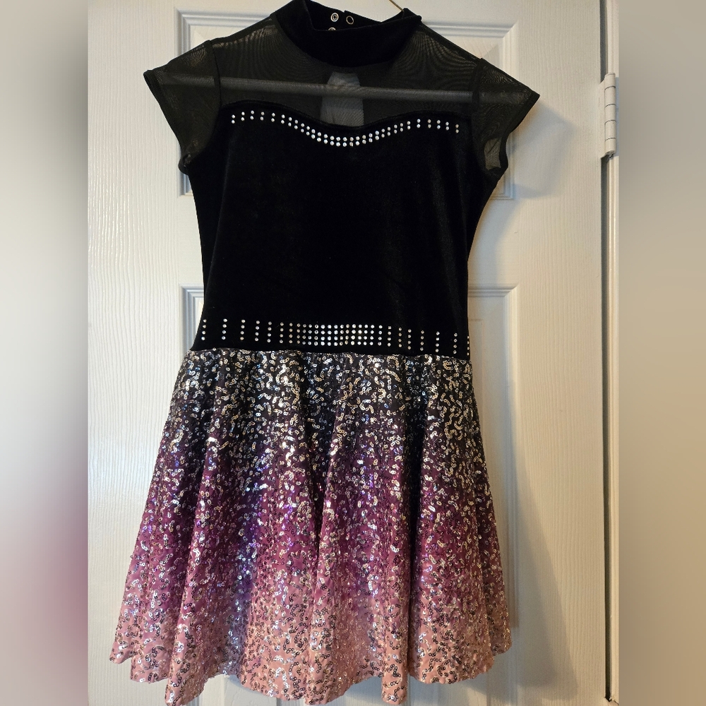 Black & Pink Sequin Danxe